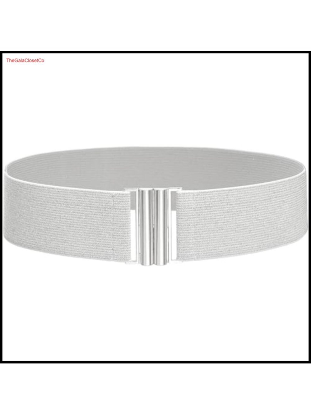 Wide Stretchy Elastic Waist Belt Alloy Buckle for Dresses